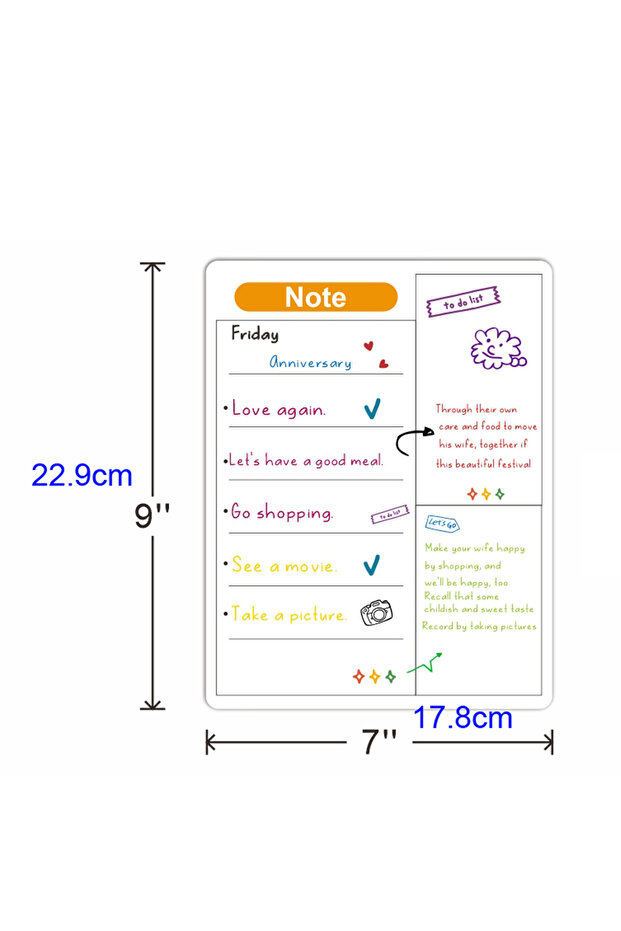 1Pc Magnetic Calendar For Fridge Monthly Weekly Planner Calendar Table Dry Erase Whiteboard Fridge S