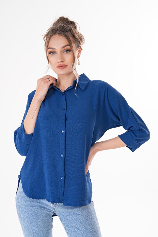 Kadın Dirsek Kol Ayrobin Gömlek 260114 - - 1