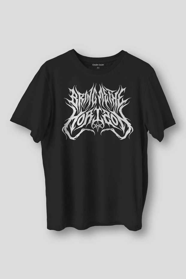Bring Me the Horizon Metal Music Guitar Printed T-Shirt Unisex Black T-Shirt