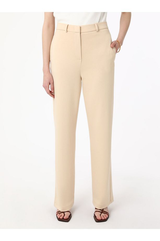 Yumuşak TuşeliCeplin Basic Pantolon - Tas Rengi - Refka - 3