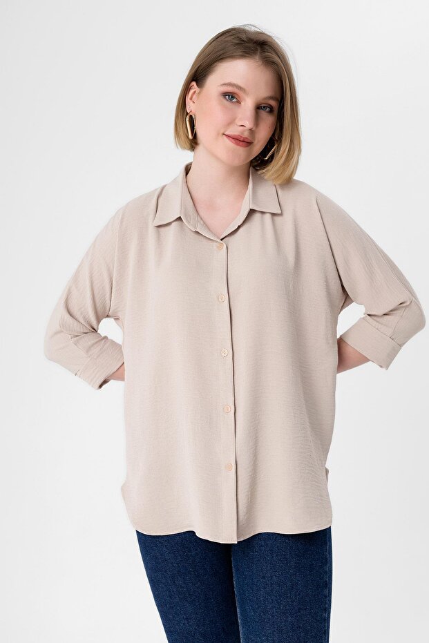 Kadın Dirsek Kol Ayrobin Gömlek 260114 - - 4