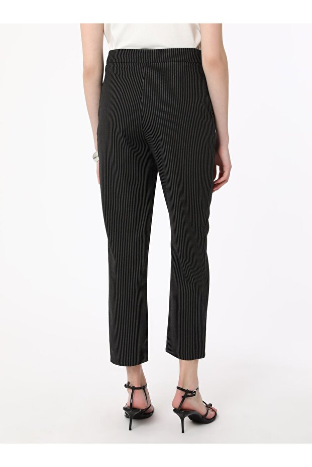 Cep Detaylı Basic Pantolon - Siyah - Refka - 6
