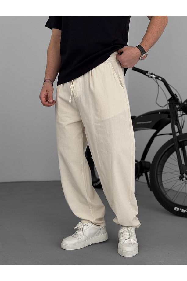 Bej Fresh Kumaş Basic Pantolon YP-5003 - 2