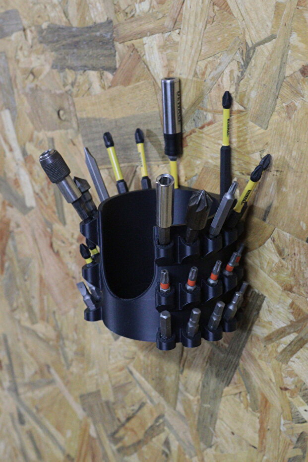 32'li Hex Bits Tutucu ve Matkap Askısı - 5