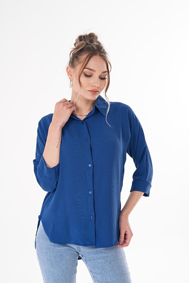 Kadın Dirsek Kol Ayrobin Gömlek 260114 - - 3