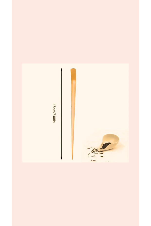 ملعقة شاي ماتشا مصنوعة يدويًا من الخيزران (Bamboo Scoop Chashaku)