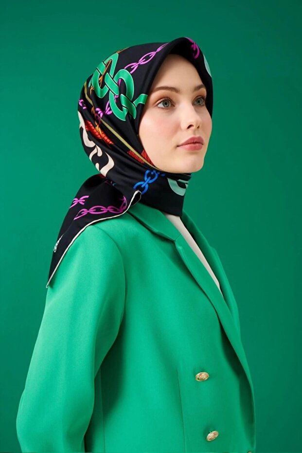 Twill İpek Eşarp LD4124-1 - 1