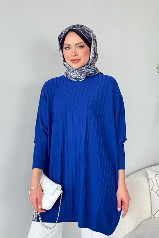 تونيك غزل بارد بلون ساكس - 1