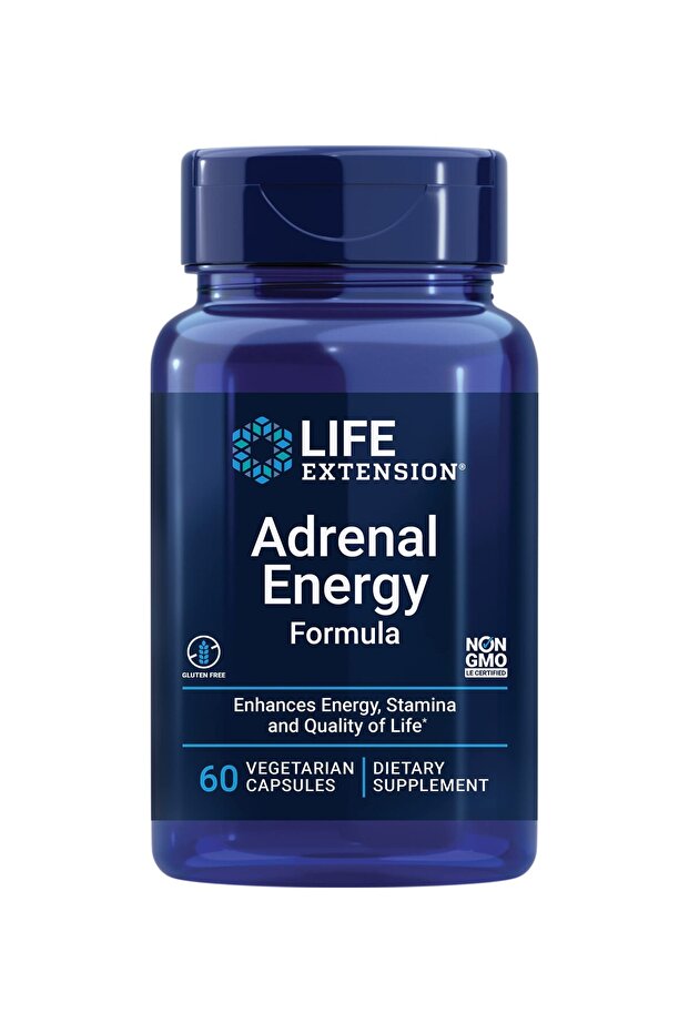 Adrenal Energy Formula with Holy Basil, Cordyceps, Bacopa, Ashwagandha, 60 Veg Capsules