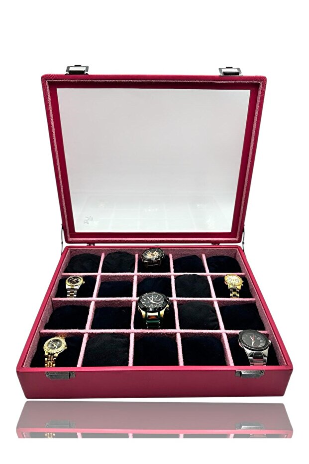 Diji 20-Piece Watch Box Watch Case Pink