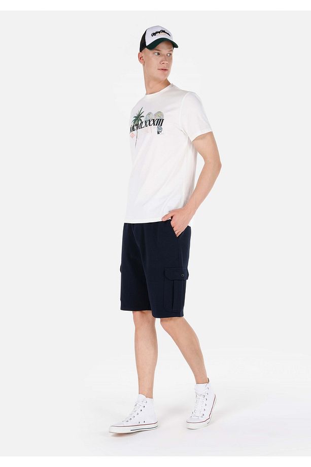 Slim Fit Orta Bel Erkek Lacivert Şort - 3