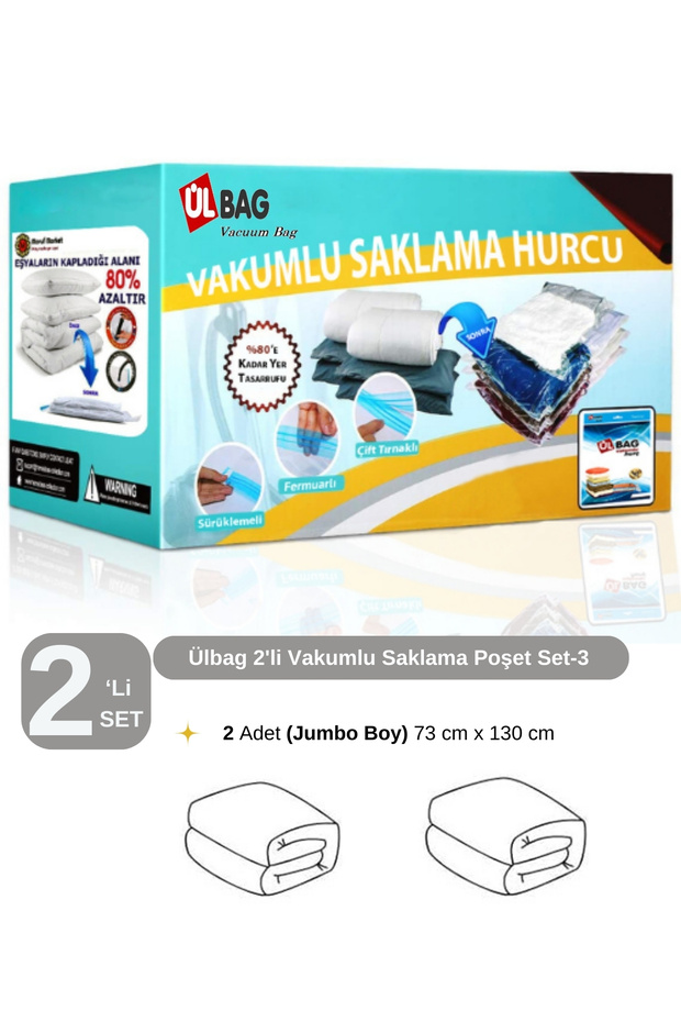 Marufmarket Vacuum Bag 2-Plinth Under-Base Quilt Size 73 Cm X 130 Cm (For Double Duvet)
