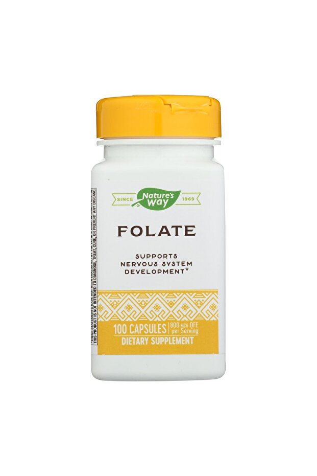 Folic Acid, 800 mcg, 100 Capsules