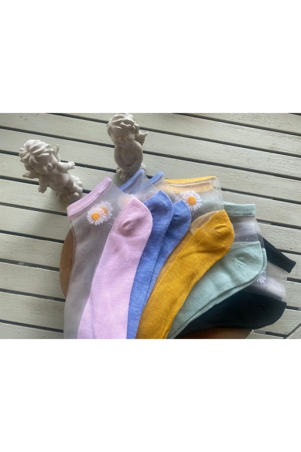 Papatya dantel çorap 5’li set - 2