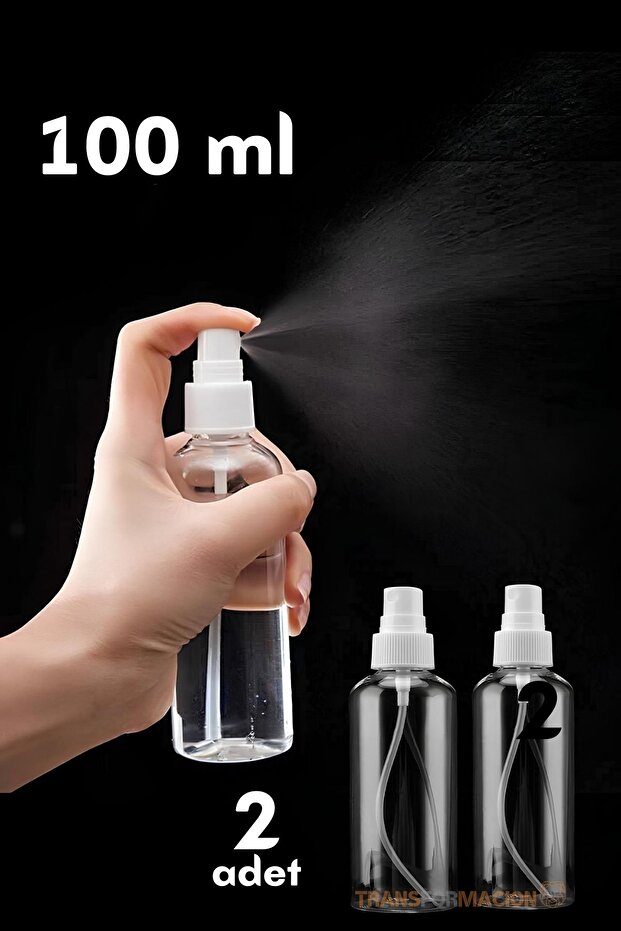 Püskürtücü Boş Sprey Şişe 100 Ml 2 ADET 721445 - 1