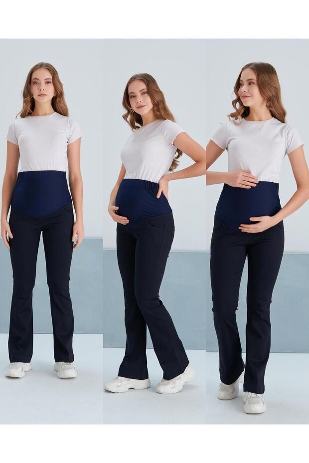 بنطلون جينز ليكرا للحوامل - 3