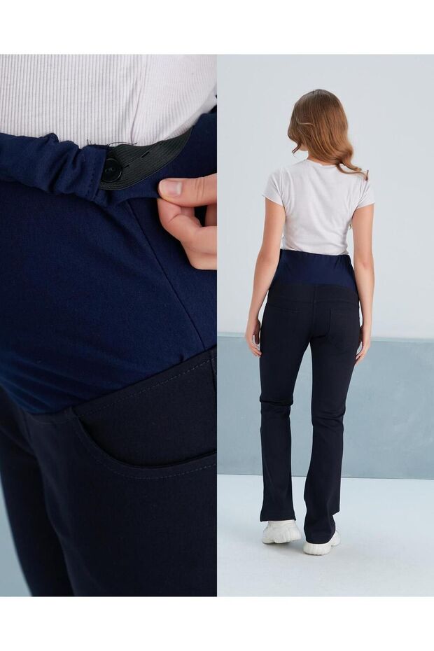 بنطلون جينز ليكرا للحوامل - 5