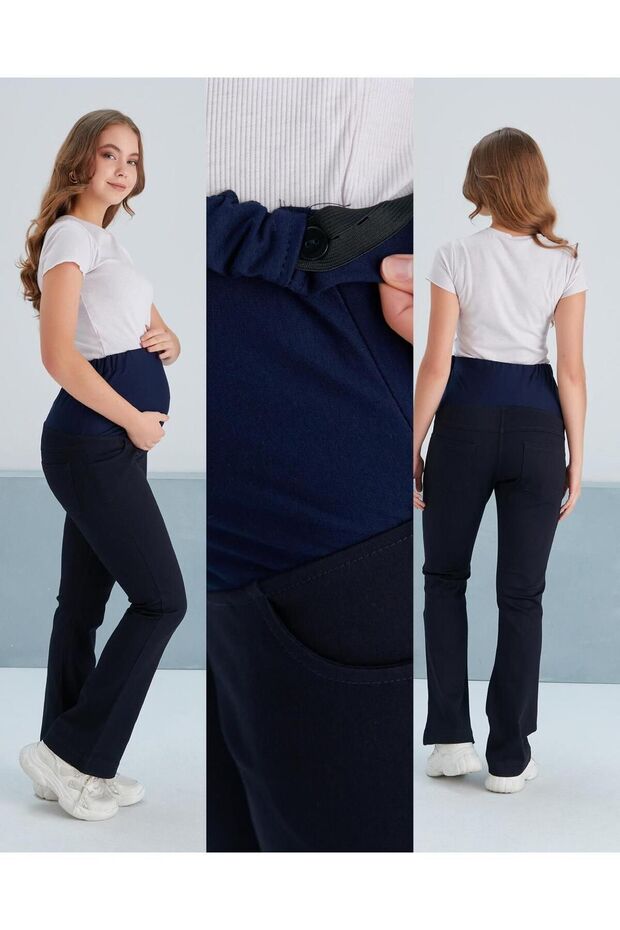 بنطلون جينز ليكرا للحوامل - 4
