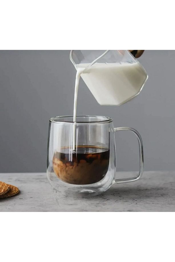 1 adet çift cidarlı 250 ml Kupa, Çay kahve kupası bardak - 1