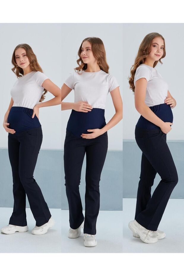 بنطلون جينز ليكرا للحوامل - 2
