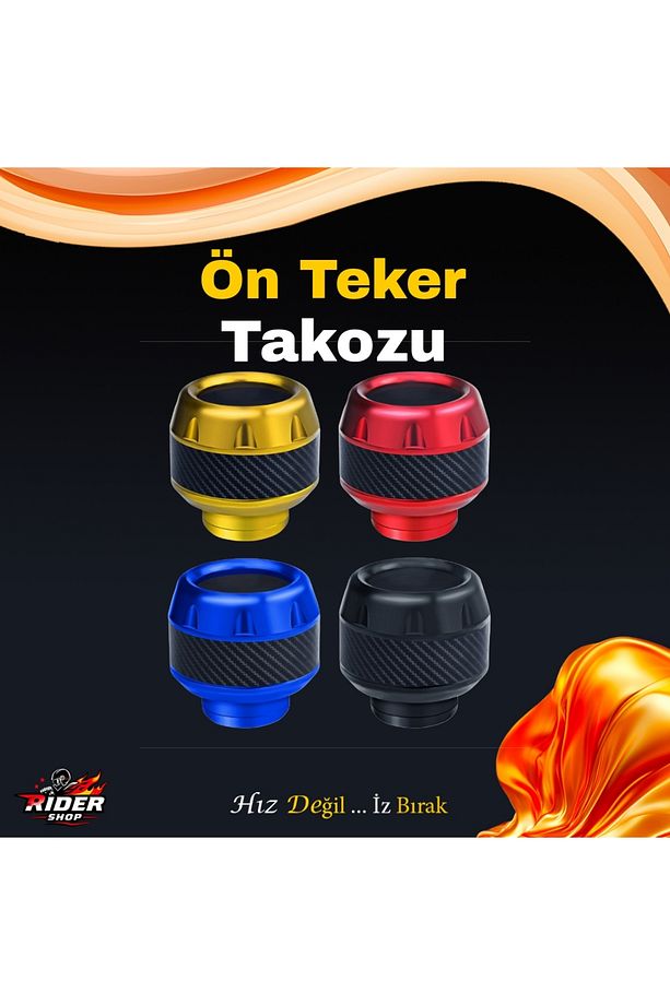 RKS SRK125R Uyumlu Ön Teker Takozu Renkli *Mavi* - 3