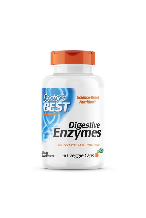 Doctors Best Digestive Enzymes, Supports Digestive Wellness, Non-GMO, Vegetarian 90 Veggie Caps