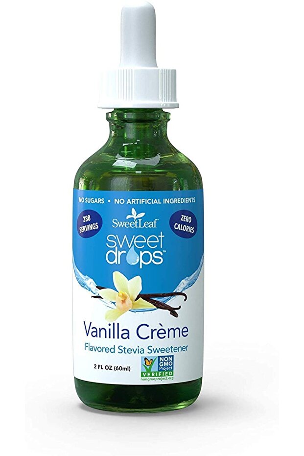 Sweet Leaf Vanilla Creme Flavor Stevia Clear Liquid, 2 Ounce - 3 per case.