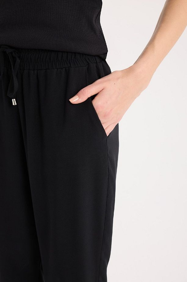 Harem Belmando Kumaş Pantolon Cepli Normal Bel Basic Düz Paça L3164az25sm - 5