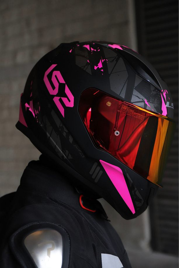RAPID 2 PALIMNESIS MAT SİYAH-PEMBE KASK - 2