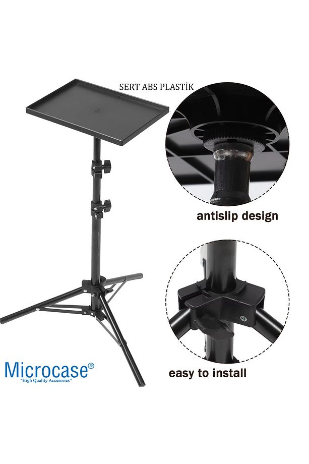 Sunum Projeksiyon Cihazı Notebook Vb için Çok Amaçlı Ayaklı Sehpa Stand + 2.1 MT Tripod - AL5097 - 7