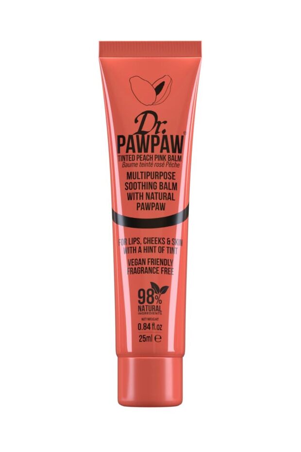 Multipurpose Soothing Tinted Balm - Lip, Cheek, Eye Moisturizer with Pawpaw - Peach Pink - 0.84 oz