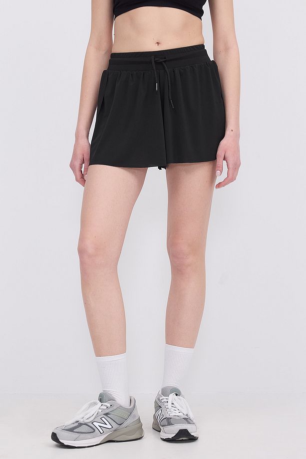 Beli Lastikli Dökümlü Spor Şort Ş13622-i3 - 3