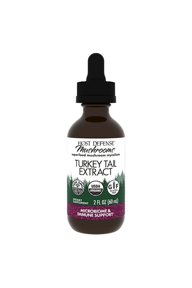 Turkey Tail Extract - Digestive & Immune Support - Mushroom Supplement - 2 fl oz (60 Servings)