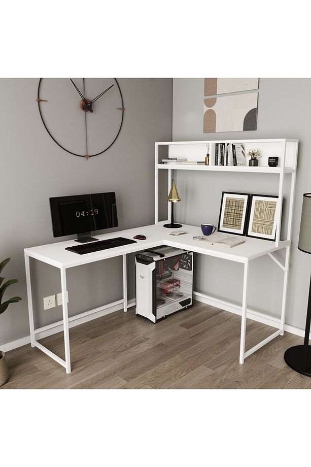 Cornermaster Raflı L Köşe Çalışma Masası - 1