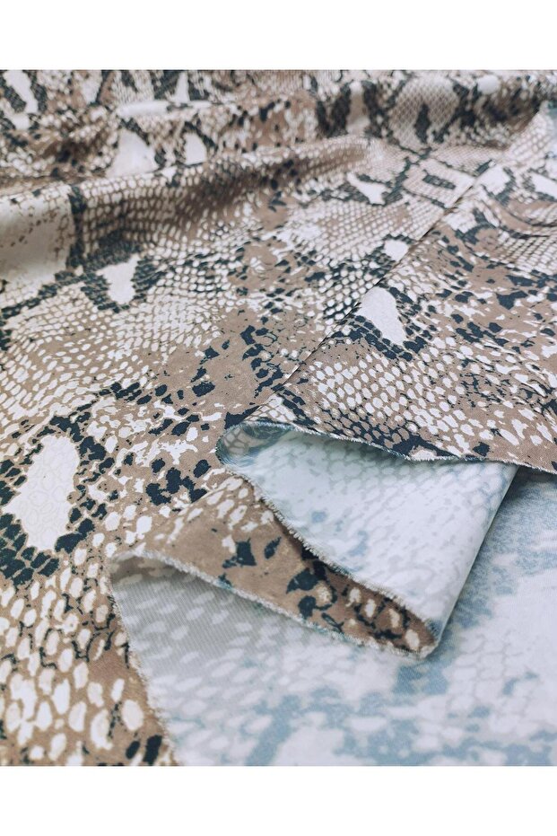 Crocodile Pattern Thin Satin Width: 145 - 1