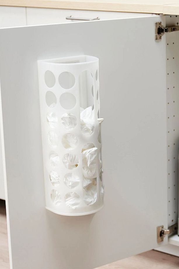 Askılı Poşetlik Poşet Düzenleyici Sepet 45cm Şeffaf RA515 - 2