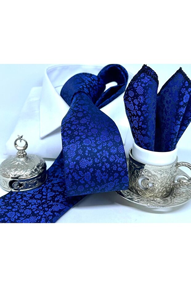 Dokuma Mendilli Kravat - 2