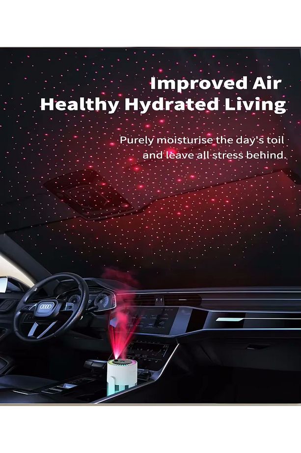 Humidifier 280 Ml Ultrasonik Hava Nemlendirici Buhar Makinesi Tavana Işık Yansıtan Gece Lambası CL28 - 7