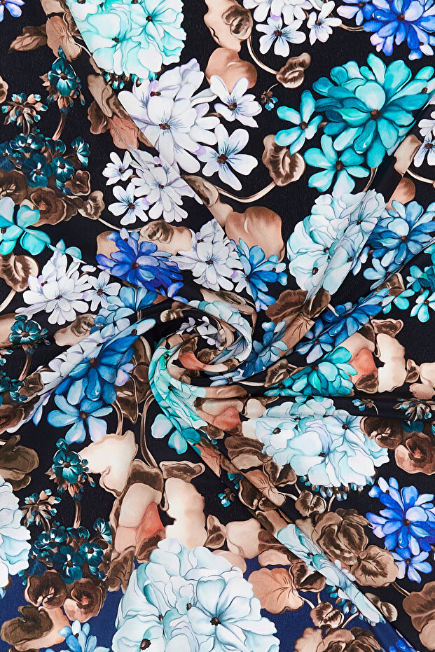 ÇİÇEK DESENLİ ŞAL - 2