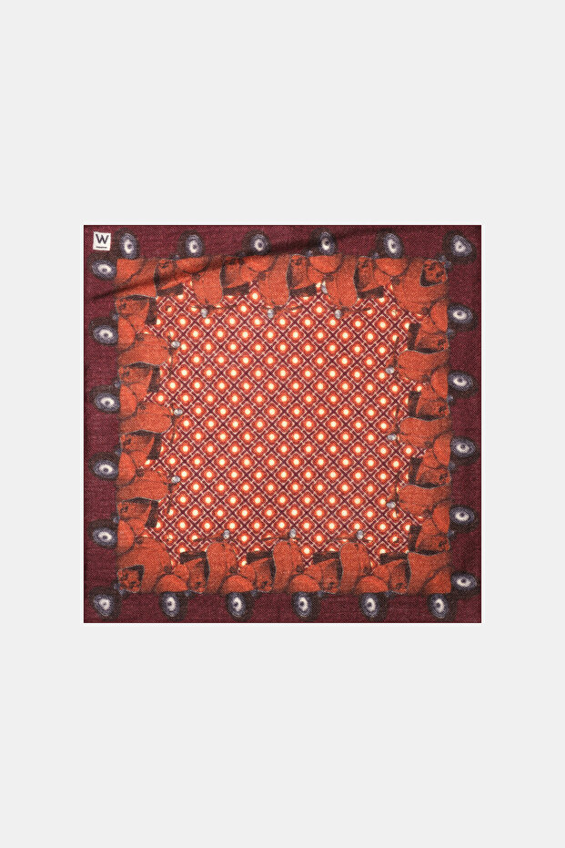 BORDO YÜN MENDİL - 1