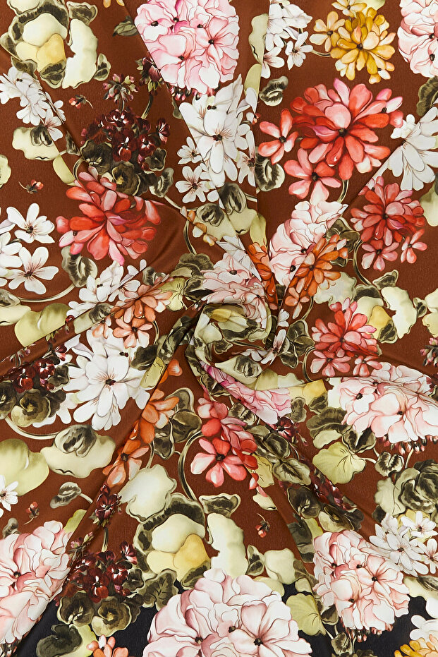 ÇİÇEK DESENLİ ŞAL - 2