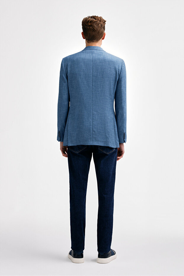 MAVİ DÜĞMELİ CEKET - 6