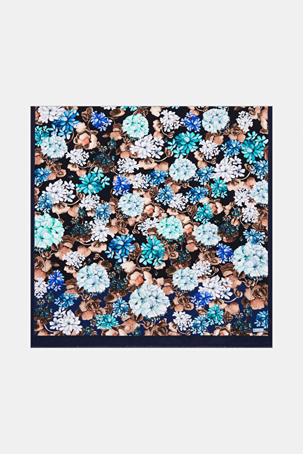 ÇİÇEK DESENLİ ŞAL - 1