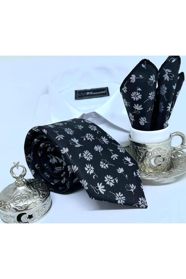 Dokuma Mendilli Kravat - 4