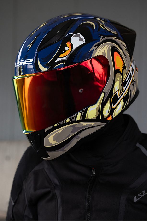 RAPID 2 RACE SPOX MAVİ-GRİ KASK - 3
