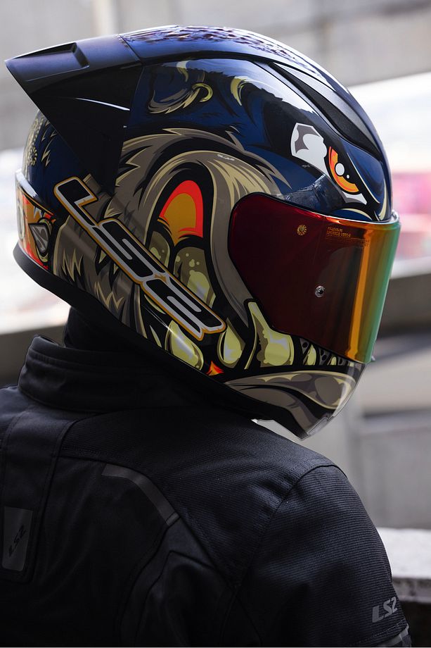 RAPID 2 RACE SPOX MAVİ-GRİ KASK - 7
