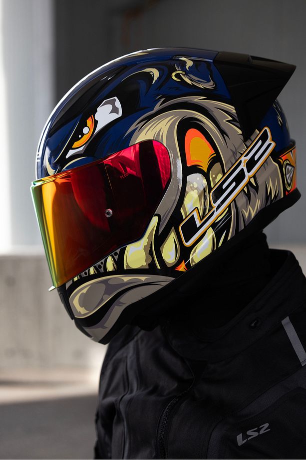 RAPID 2 RACE SPOX MAVİ-GRİ KASK - 2