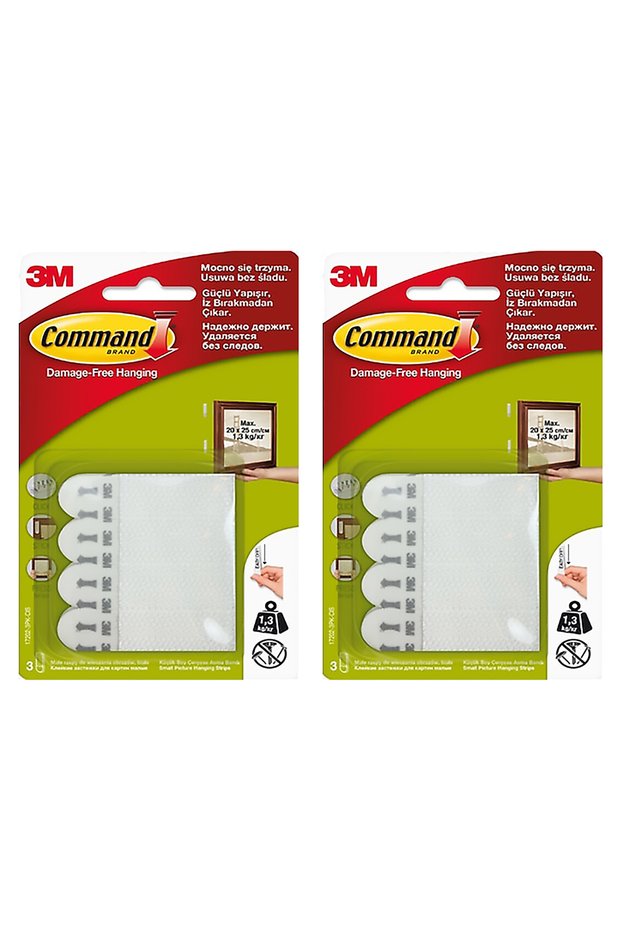 17202 Command Küçük Boy Cırt Bant 2 Paket