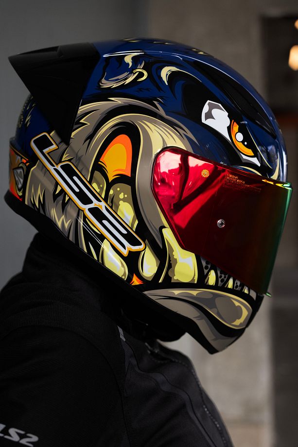 RAPID 2 RACE SPOX MAVİ-GRİ KASK - 4