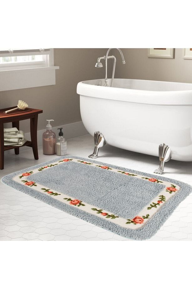 Gül Banyo Paspası 70X120 Blue - 2